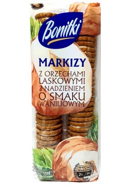 Печенье Bonitki Markizy с орехово-ванильным кремом, 250 г