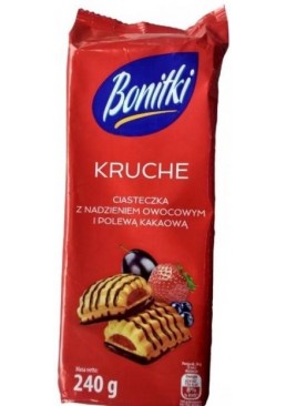 Печиво Bonitki з фруктовим джемом та шоколадом, 240г