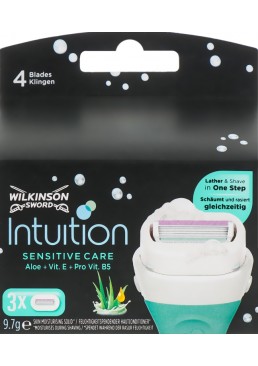 Змінні касети для гоління Wilkinson Sword Intuition Sensitive Aloe, 3 шт