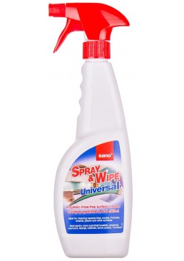 Универсальное средство для чистки любых поверхностей Sano Spray and Wipe, 750 мл