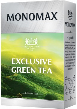 Чай китайський зелений листовий Мономах Exclusive Green Tea, 90 г