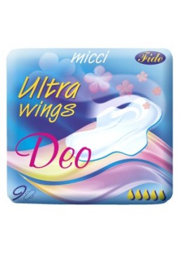 Гігієнічні прокладки Micci Ultra Deo 5 крапель, 9 шт