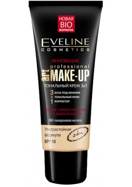 Тональний крем Eveline Art Professional Make-up 3в1 Натуральний, 30 мл