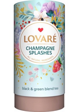 Чай черный и зеленый Lovare Брызги шампанского, 80 г