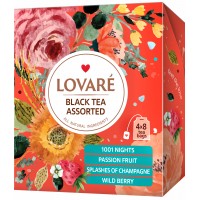 Чай Lovare Асорті Чорний пакетований, 32 шт