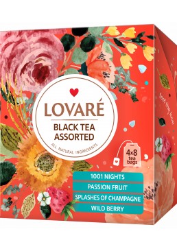 Чай Lovare Ассорти Черный пакетированный, 32 шт