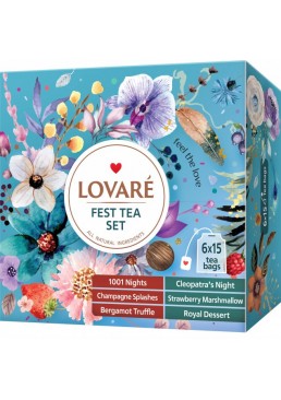 Коллекция чая Lovare Fest Tea Set в пакетиках, 90 шт