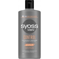 Шампунь Syoss Men Control для нормальных и сухих волос, 440 мл