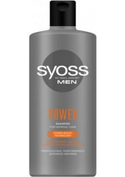Шампунь Syoss Men Power с Кофеином для нормальных волос, 440 мл
