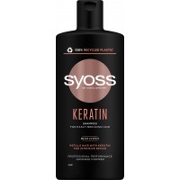 Шампунь Syoss Keratin для сухих и безжизненных волос, 440 мл