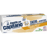 Зубная паста Pasta del Capitano Ginger антибактериальная с имбирем, 75 мл
