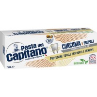 Зубная паста Pasta del Capitano Turmeric & Propolis с куркумой и прополисом, 75 мл
