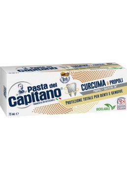 Зубная паста Pasta del Capitano Turmeric & Propolis с куркумой и прополисом, 75 мл