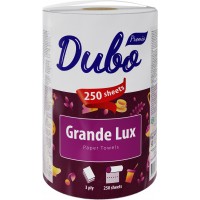 Бумажные полотенца Диво Grande Lux 3 слоя 250 отрывов, 1 рулон