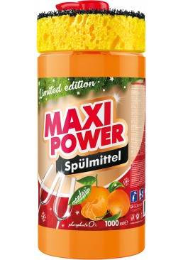 Средство для мытья посуды Maxi Power Мандарин, 1 л
