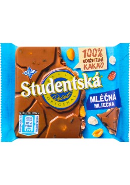 Шоколад Studentska з арахісом та родзинками, 90 г