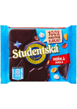 Шоколад чорний Nestle Orion Studentska з арахісом та родзинками, 90 г