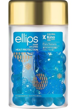 Витамины для волос Ellips Hair Vitamin Сила Лотоса с экстрактом голубого лотоса, 50 шт