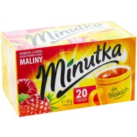 Чай чорний Minutka Maliny, 20 пакетиків