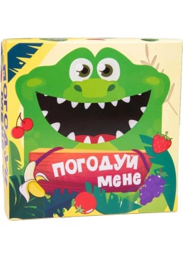 Настольная игра Strateg Покорми меня - Крокодил Украинский язык, 1 шт