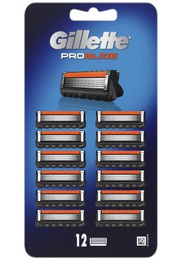 Сменные картриджи для бритья мужские Gillette Fusion5 ProGlide, 12 шт