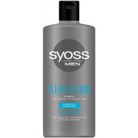 Шампунь SYOSS Men Clean&Cool з Ментолом для нормального та жирного волосся, 440 мл