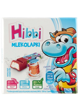 Молочный шоколад Hibbi cо cливочной начинкой, 50 г