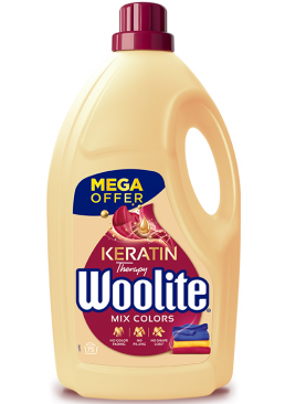 Гель для прання кольорових речей Woolite Keratin, 4.5 л (75 прань)