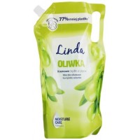 Жидкое крем-мыло Linda с оливкой, 1 л (запаска) 