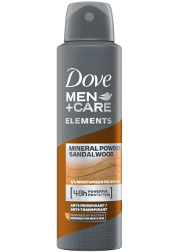 Дезодорант-антиперспирант Dove Men Mineral Powder & Sandalwood, 150 мл