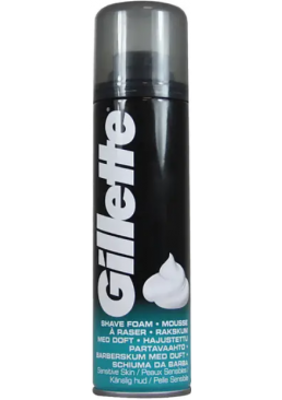 Пена для бритья Gillette Sensitive Skin Foam для чувствительной кожи, 200 мл