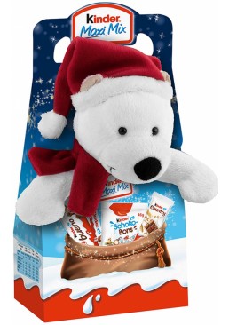 Новогодний набор сладостей Kinder Maxi Mix Медведь, 133 г