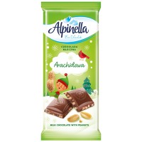 Шоколад Alpinella молочный с арахисом, 90 г