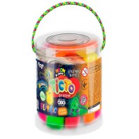 Набор креативного творчества Danko toys Тесто для лепки светящийся, 8 цветов