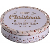 Печенье датское песочное Рождественская банка Merry Christmas, 340 г