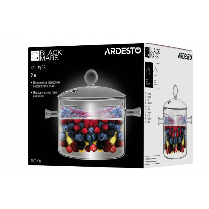 Кастрюля ARDESTO Black Mars, AR0720G (16 см), 2 л (409481) - 