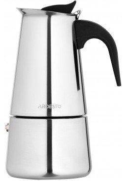 Гейзерна кавоварка Ardesto Gemini Apulia (AR0804SS), 4 чашки