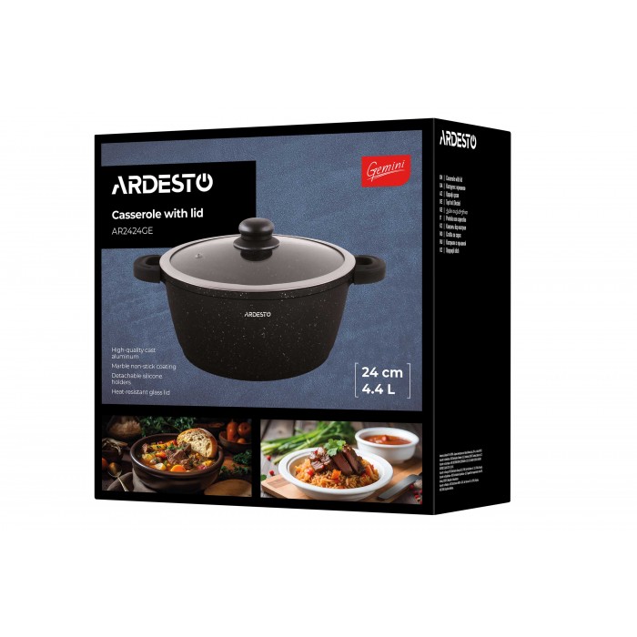 Кастрюля ARDESTO Anzio AR2424GE (24 см), 4.4 л (410487) - 