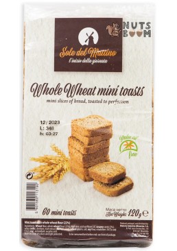 Міні-тости грінки Sole del Mattino із цільного пшеничного борошна, 120 г