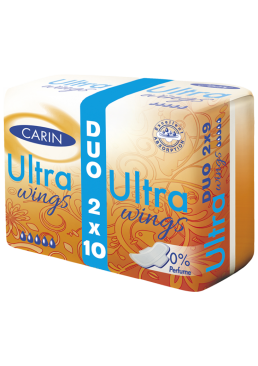 Гигиенические прокладки Carin Ultra 0% perfume 5 капель, 20 шт