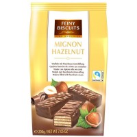 Вафлі в шоколаді Mignon Hazelnut Feiny Biscuits Лісовий горіх, 200 г