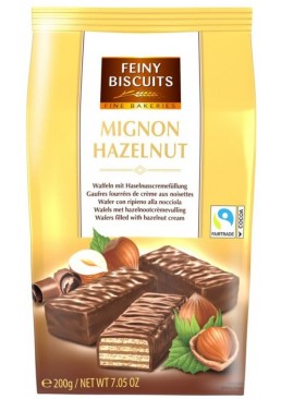 Вафли в шоколаде Mignon Hazelnut Feiny Biscuits Лесной орех, 200 г