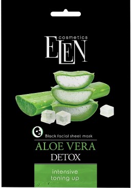 Тканинна маска для обличчя Elen Cosmetics Aloe Vera, 25 мл