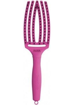 Щетка для волос Olivia Garden FingerBrush Bright Pink, 1 шт