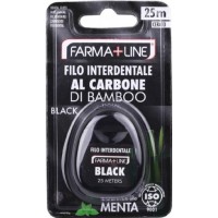 Зубна нитка Farma Line з бамбуковим вугіллям, 25 м