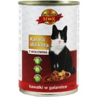 Корм для кошек M&K с говядиной в желе, 415 г