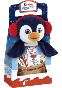Новорічний набір солодощів Kinder Maxi Mix Пінгвін, 133 г