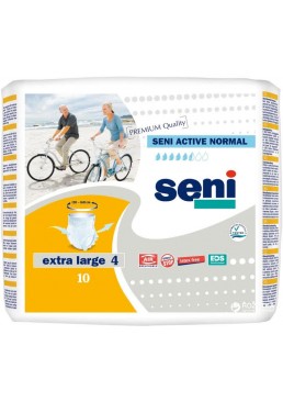 Подгузники-трусики для взрослых Seni Active Normal Extra Large XL (5.5 капель) 120-160 см, 10 шт
