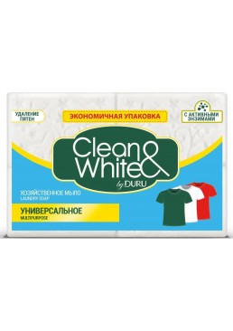 Хозяйственное мыло Duru Clean&White Универсальное, 4х120г