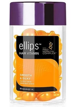 Вітаміни для волосся Ellips Hair Vitamin Бездоганний шовк із Про-кератиновим комплексом, 50 шт